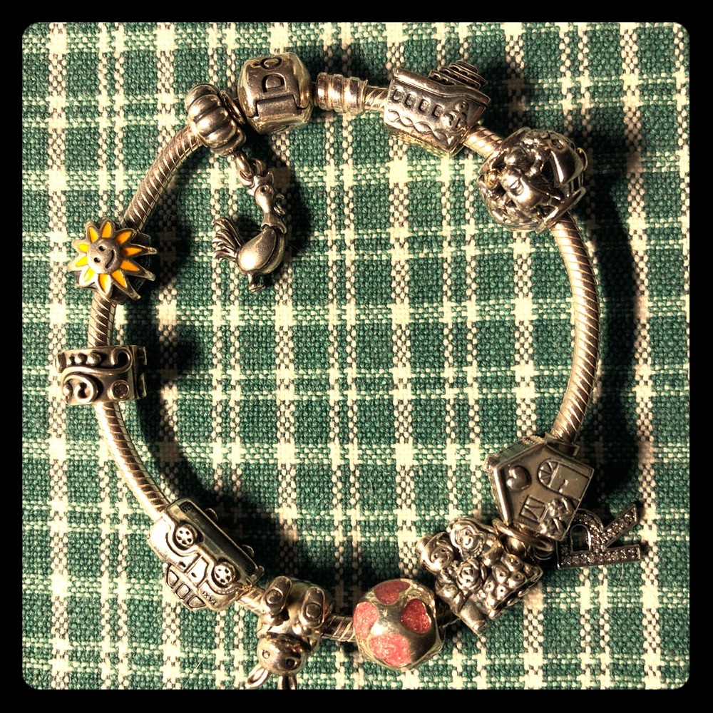 Pandora Sterling Silver Charm Bracelet